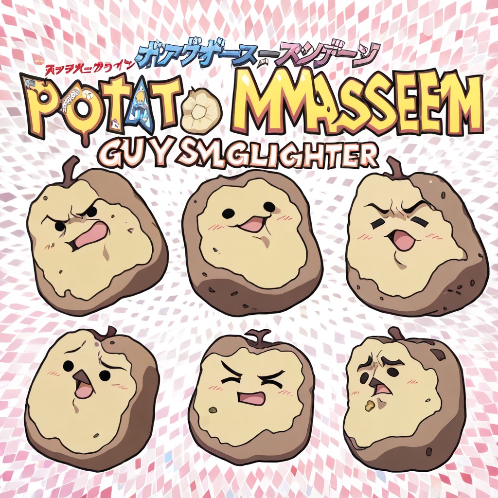 Super-deformed Style, Field Background, Potato Massacre Porno gay IA