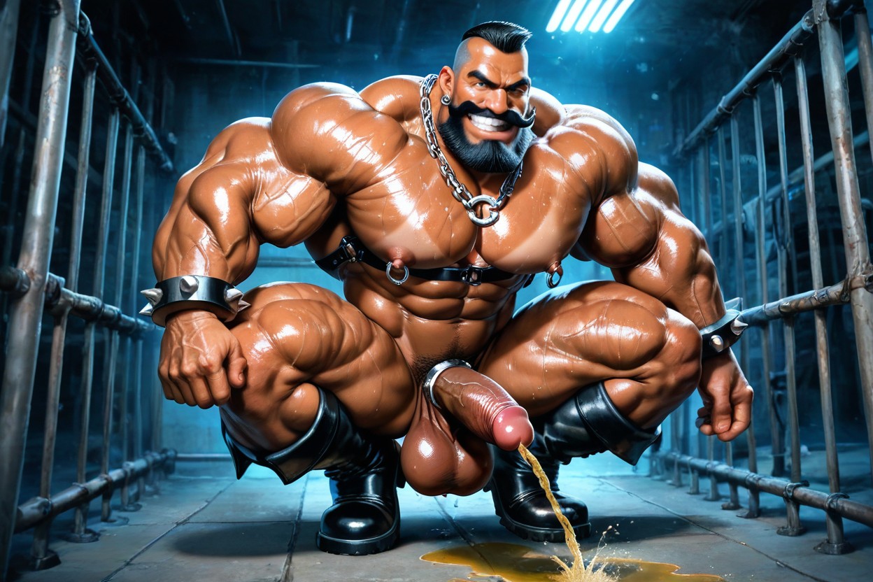 Hyper Calves, Muscle Structure, Huge Jaw Pornografia gay com IA