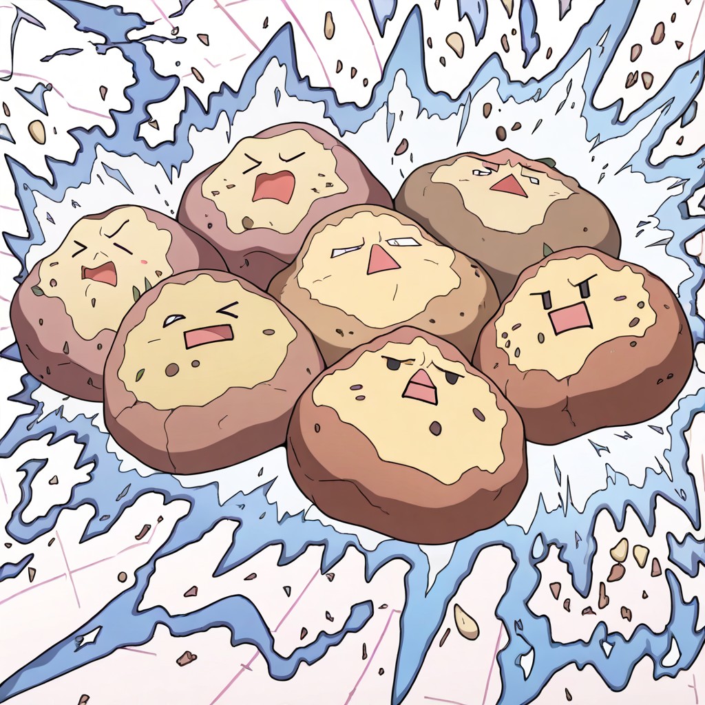 Extremely Simplified Style, Potato Mass_murder, Potato Massacre 게이 AI 야짤