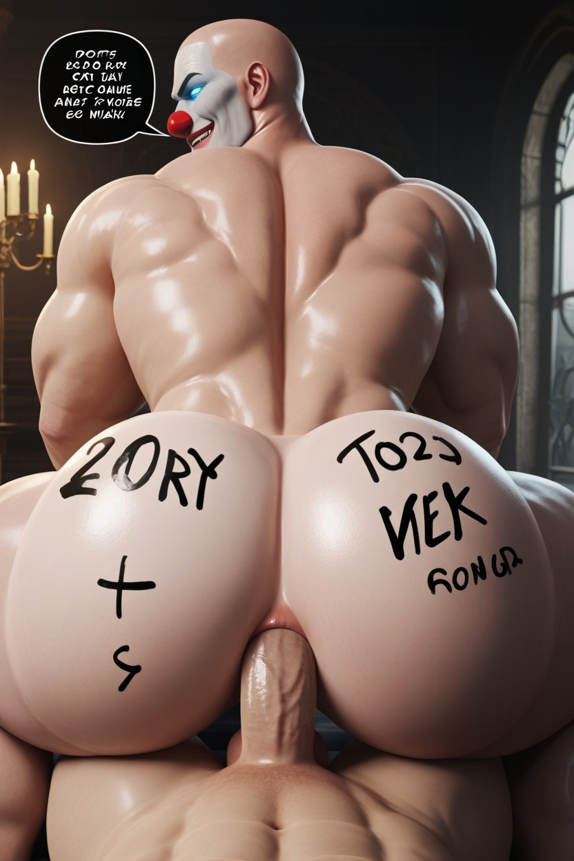 Whole Dick Is Inside, 뒷편의 경치, Bald 게이 AI 포르노
