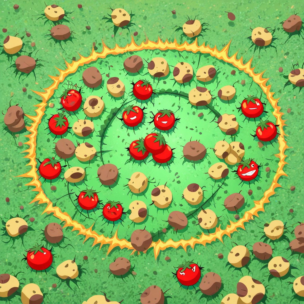 Potato Massacre, Super-deformed Potato, Skirmish Porno IA Gay
