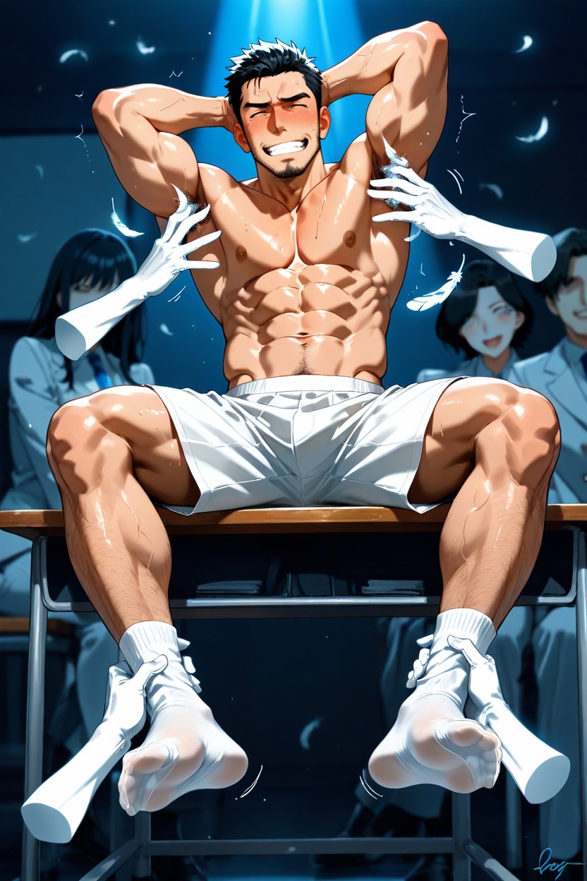 Pantless, Shirtless, Embarrassed AI同性恋黄片