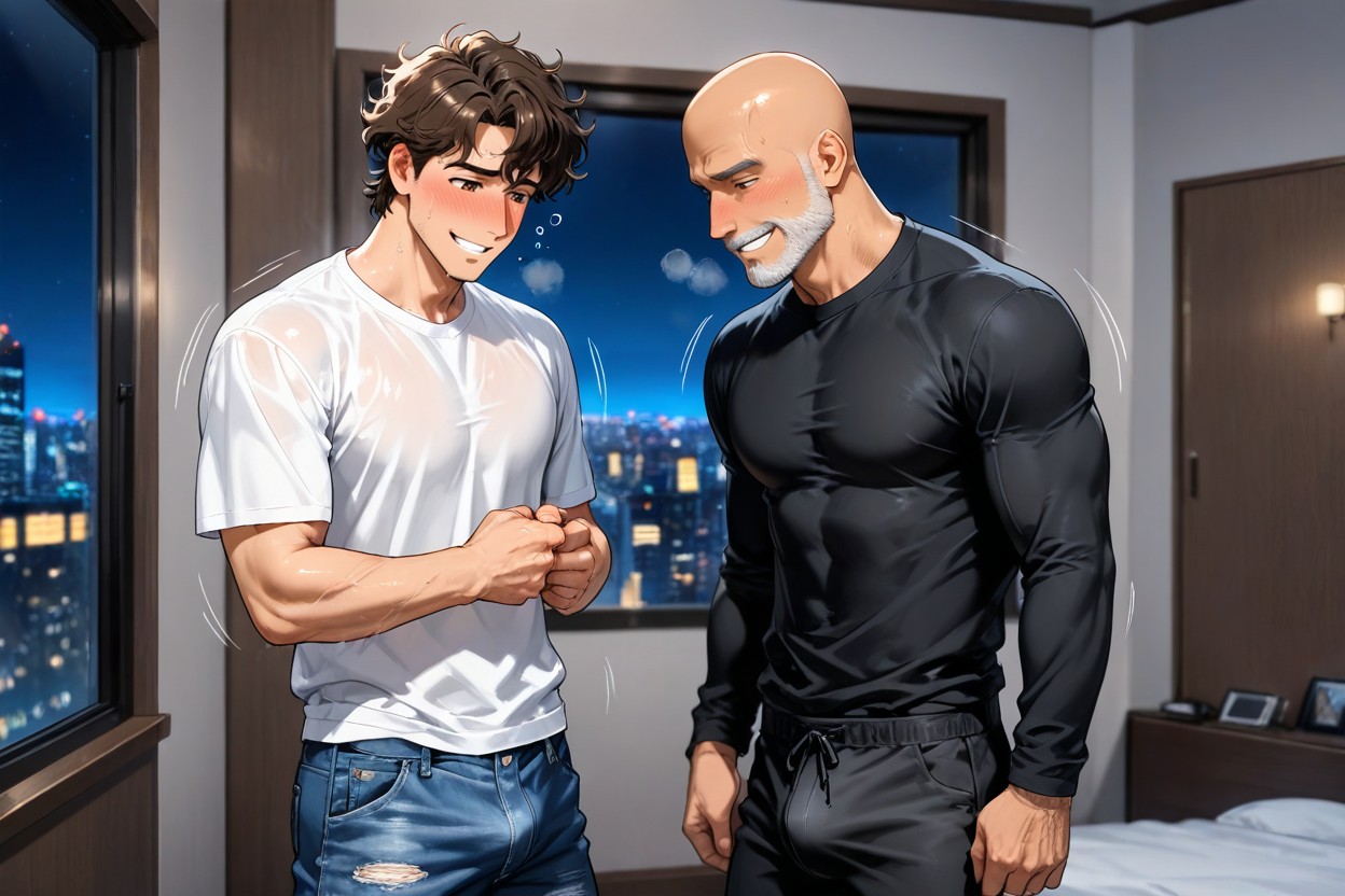 棕色眼睛, Shirtless Men, Brown Skin AI同性戀黃片