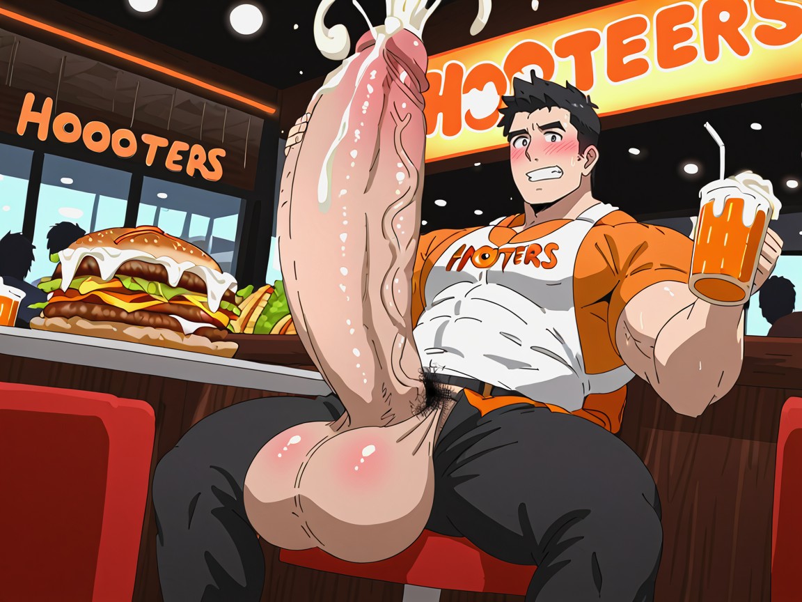 Fully Erect, Hyper Balls, Cock Bigger Than Body AI同性戀黃片