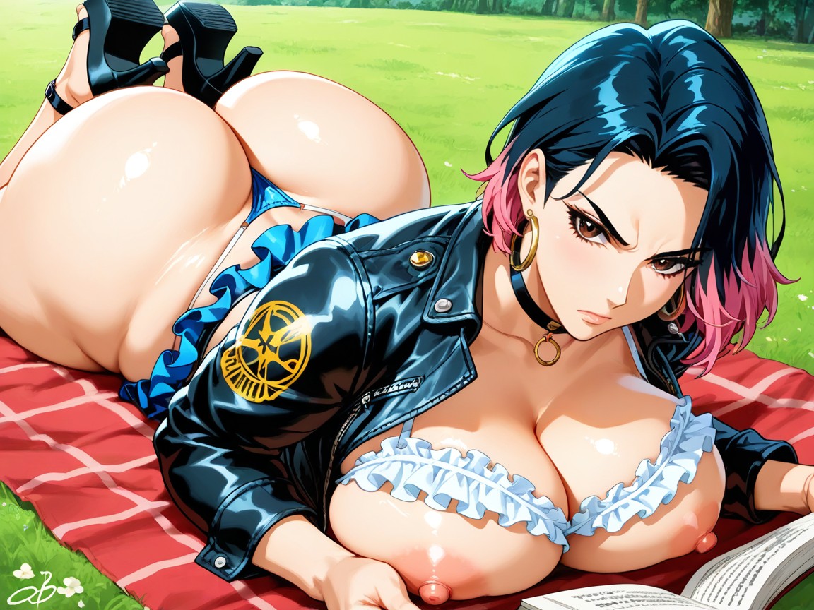 Choker, Brown Eyes, Thick Thighs ゲイAIポルノ