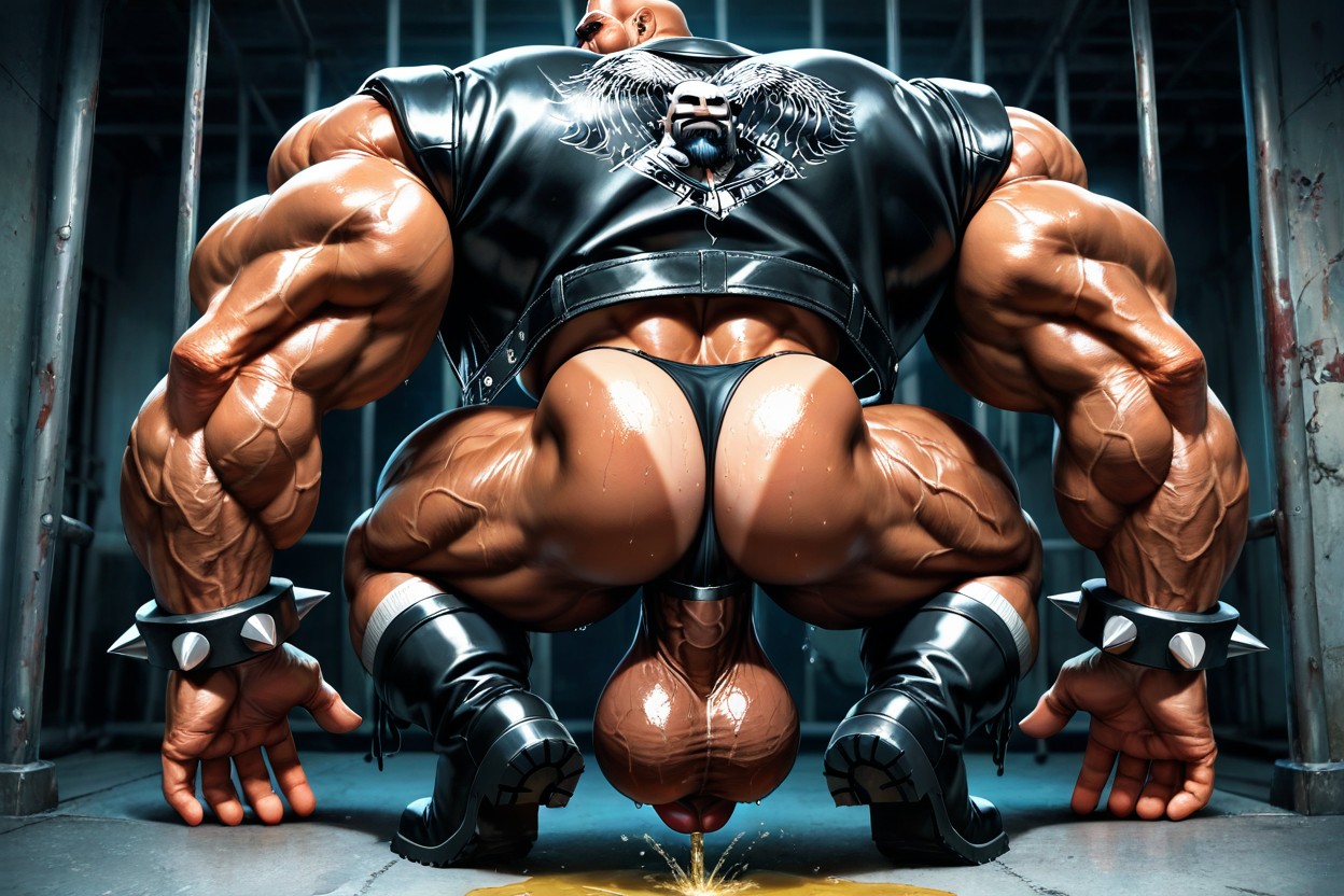 Mighty Man, Huge Lips, Low Hanging Balls ゲイAIポルノ
