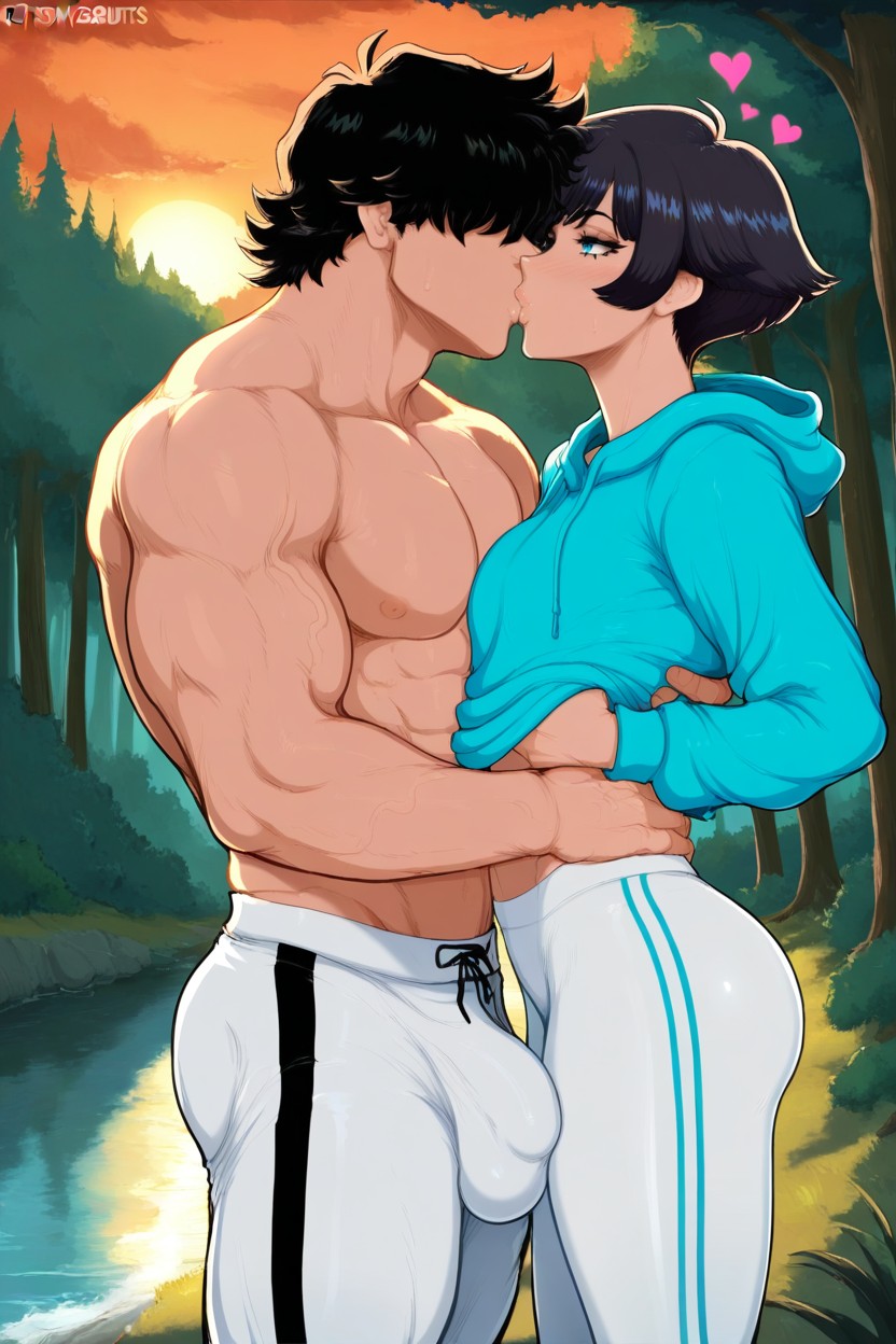 Skinny, Love Heart, Standing AI Gay Porn