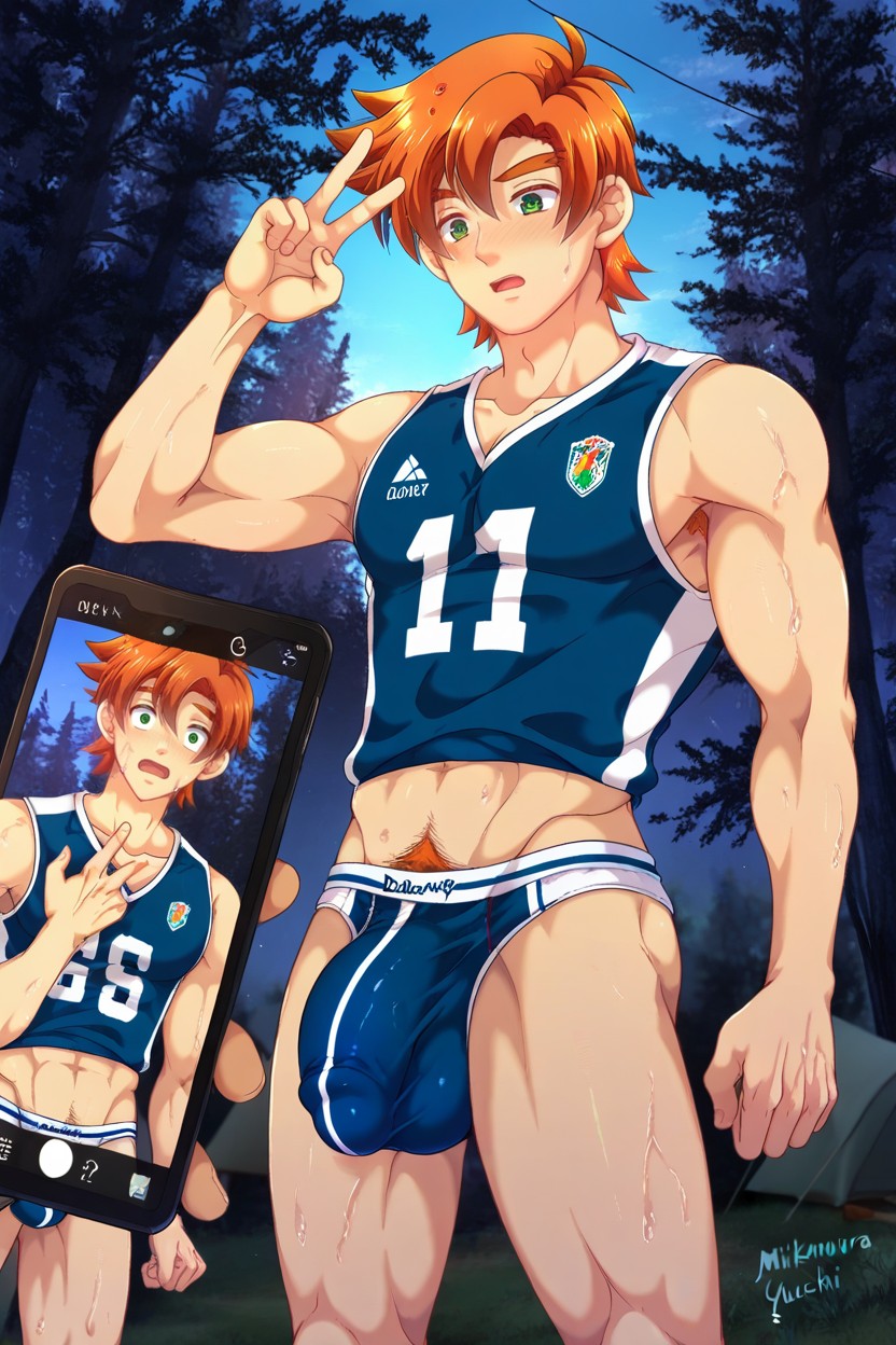 Sweaty, Muscular Men, 25+ AI Gay Porn