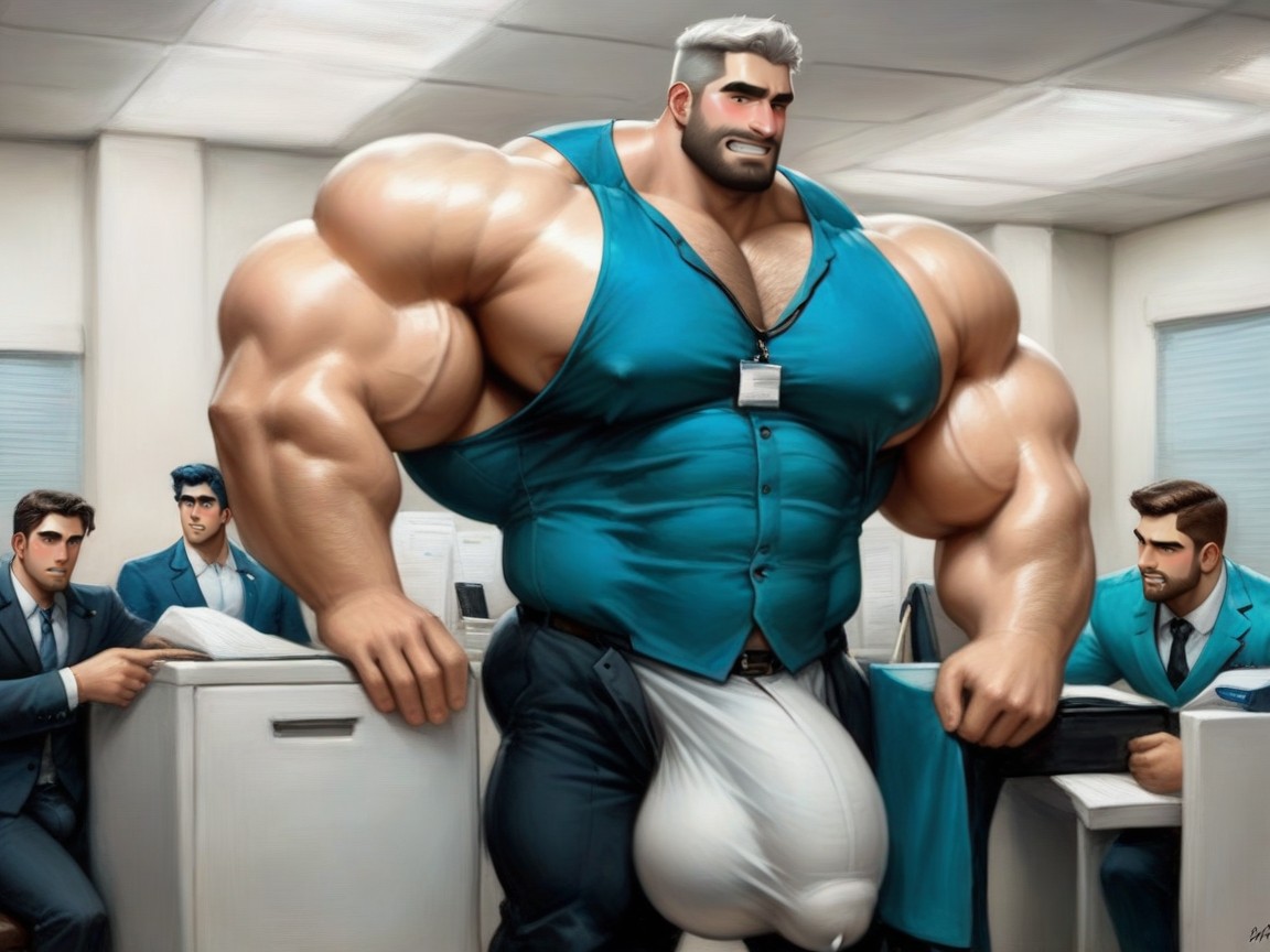 Meter Long Erection, Growing Cock, Accidental Erection Porno IA gay