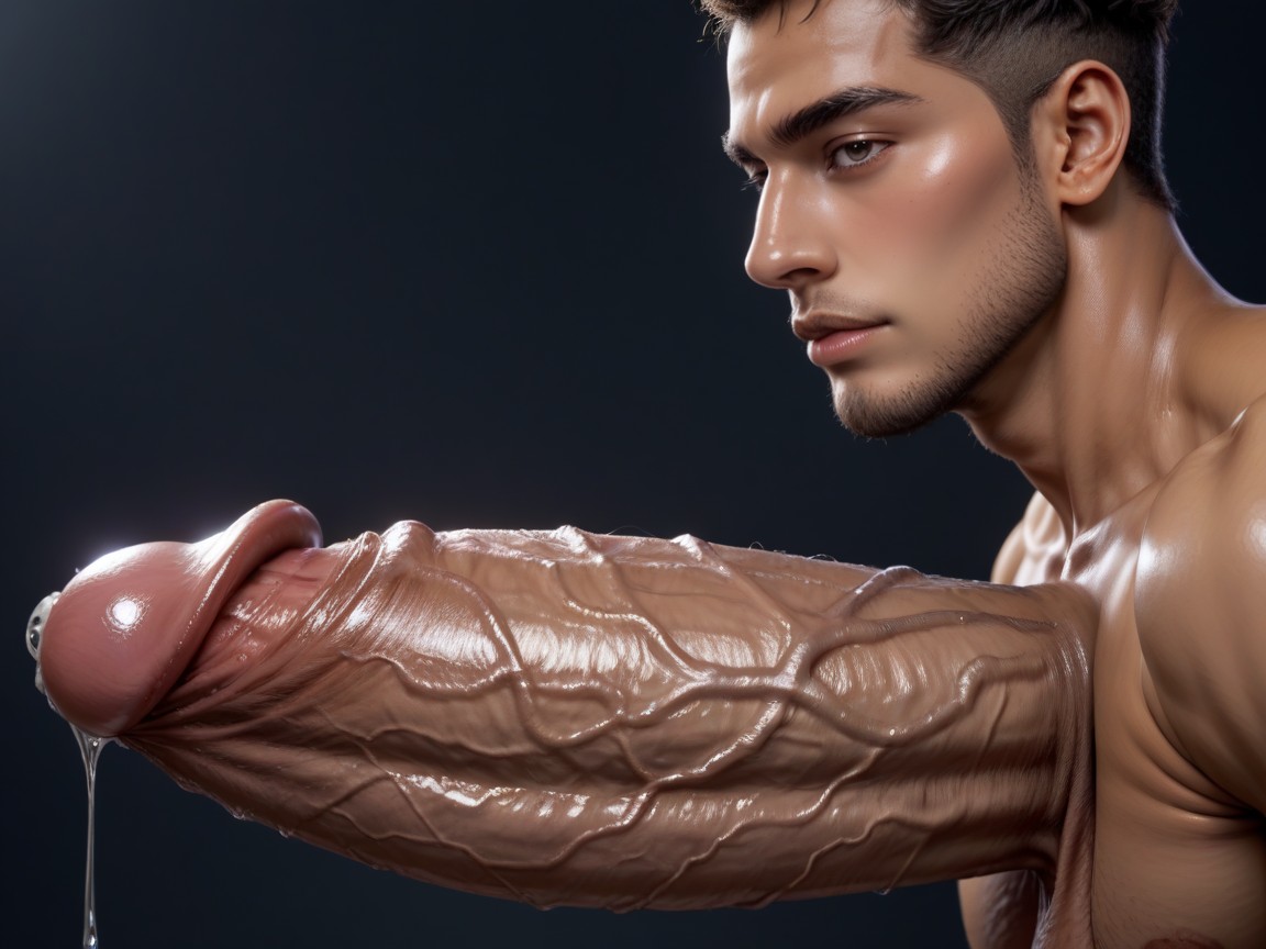 Femboy , Photorealism, Large Thick Hard Cock AI Gay Porn