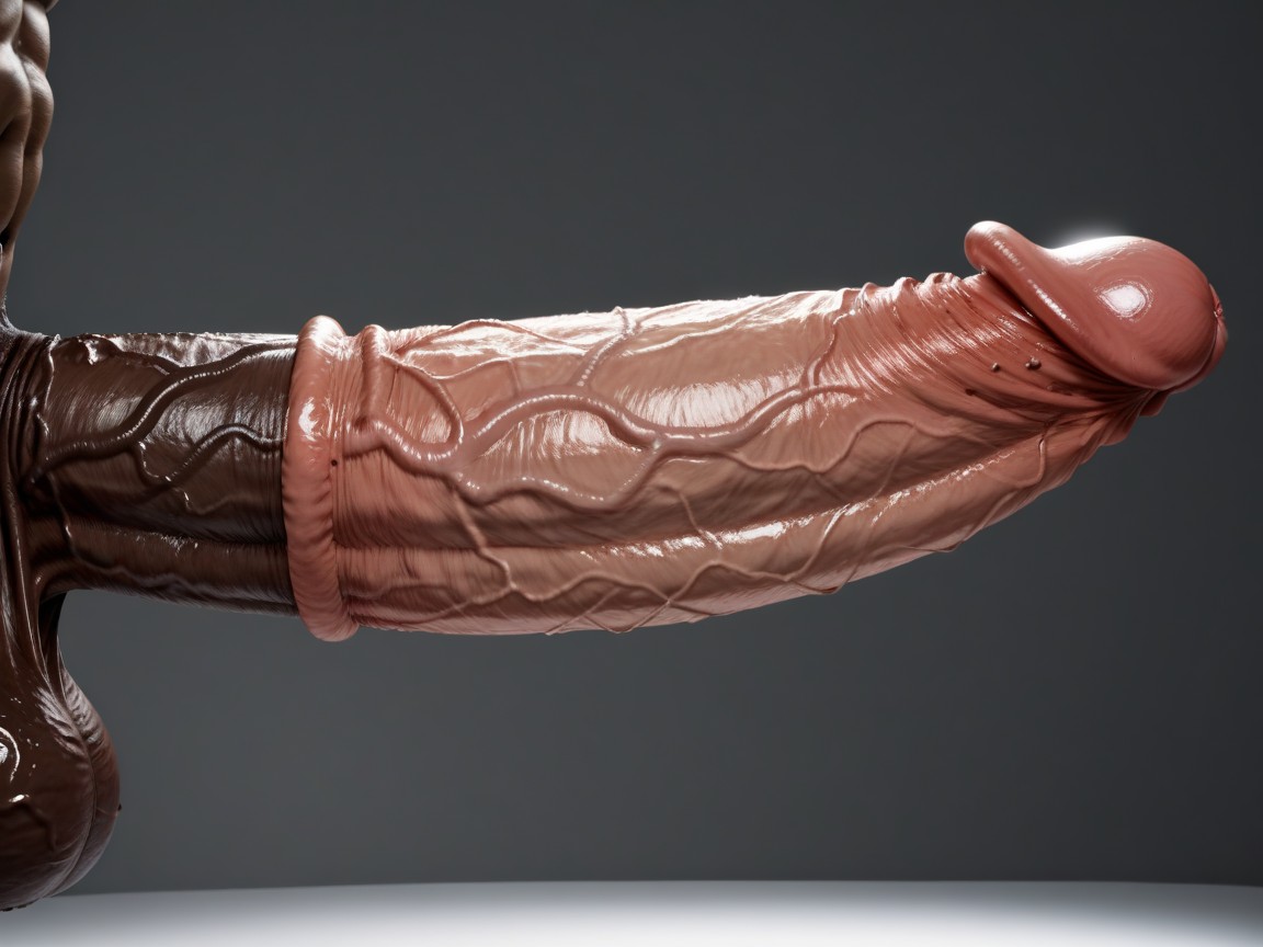 Massive Glans, Veiny Penis, Mushroom Penis Porno gay IA