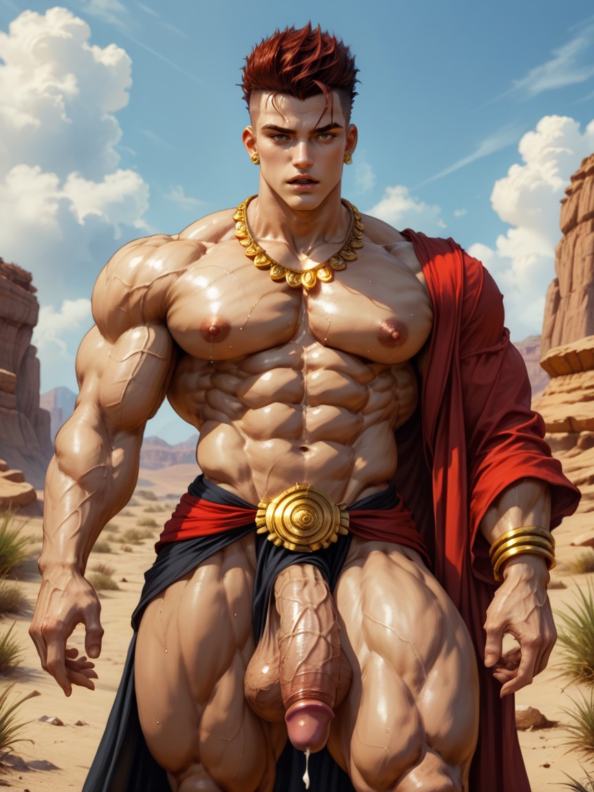 剃光头, Wet Hair, Wide Defined Shoulders AI同性戀黃片