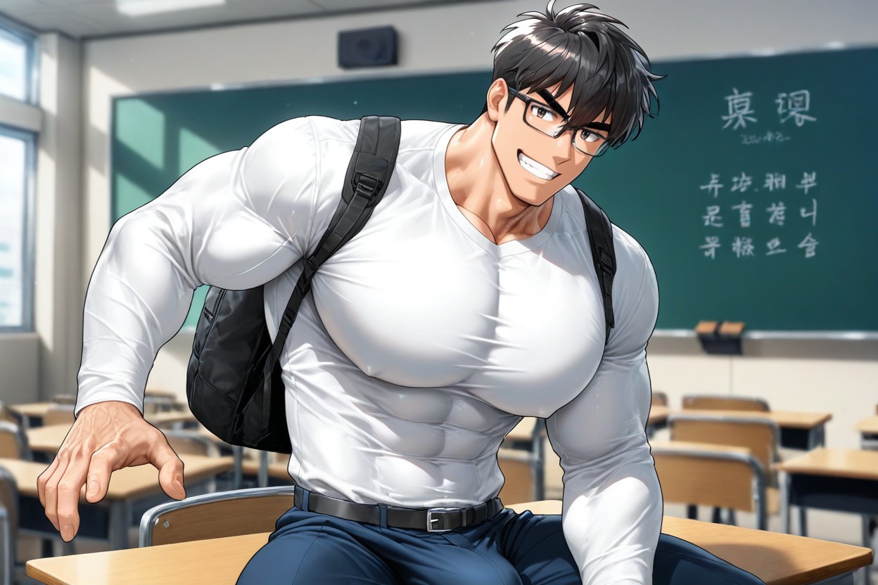 Abs, 18+, Face AI Gay Porn