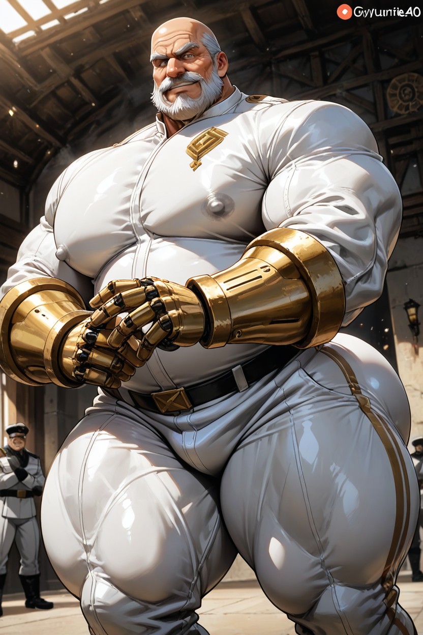 Disfiguring That Runs Across His Face And Right Eye, Bimbo Ass, Conquest From Invincible Handsome Mature Man AI Gay Porn