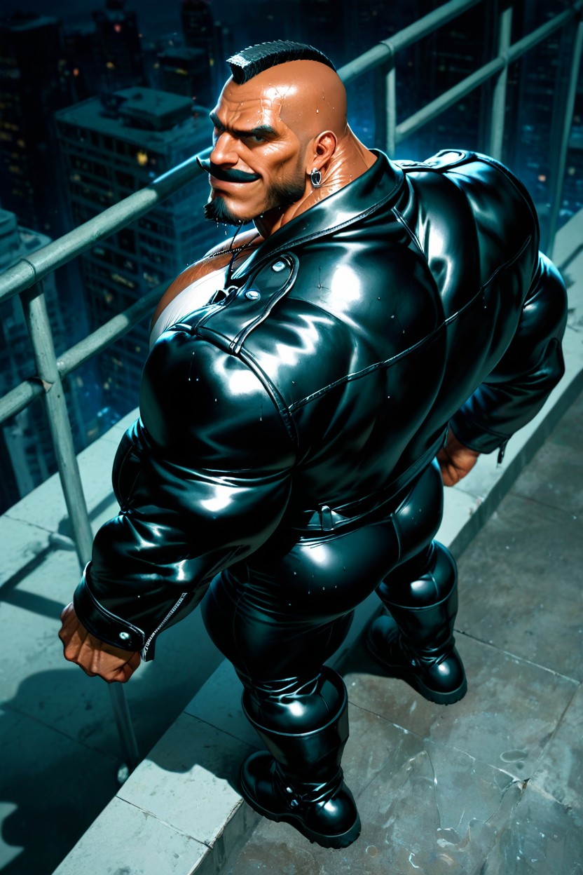 High Definition, Sweaty, Hyper Arms Bigger Than Legs AI Gay Porn