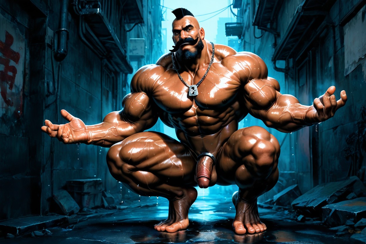 Dark Tanned Skin, Thick Eyebrowns, 18+ AI Gay Porn