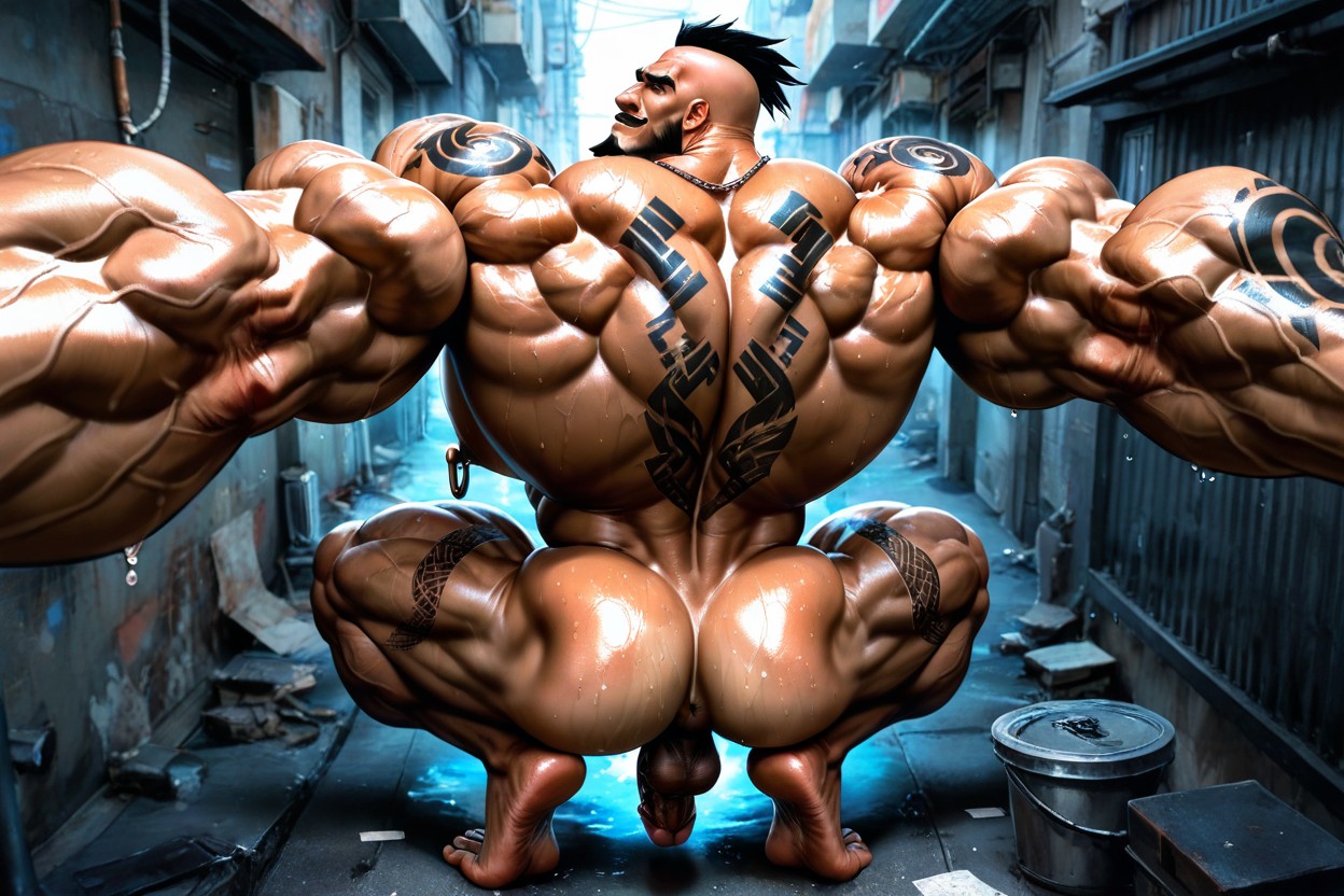 Warrior, Manly, Big Feet AI Gay Porn