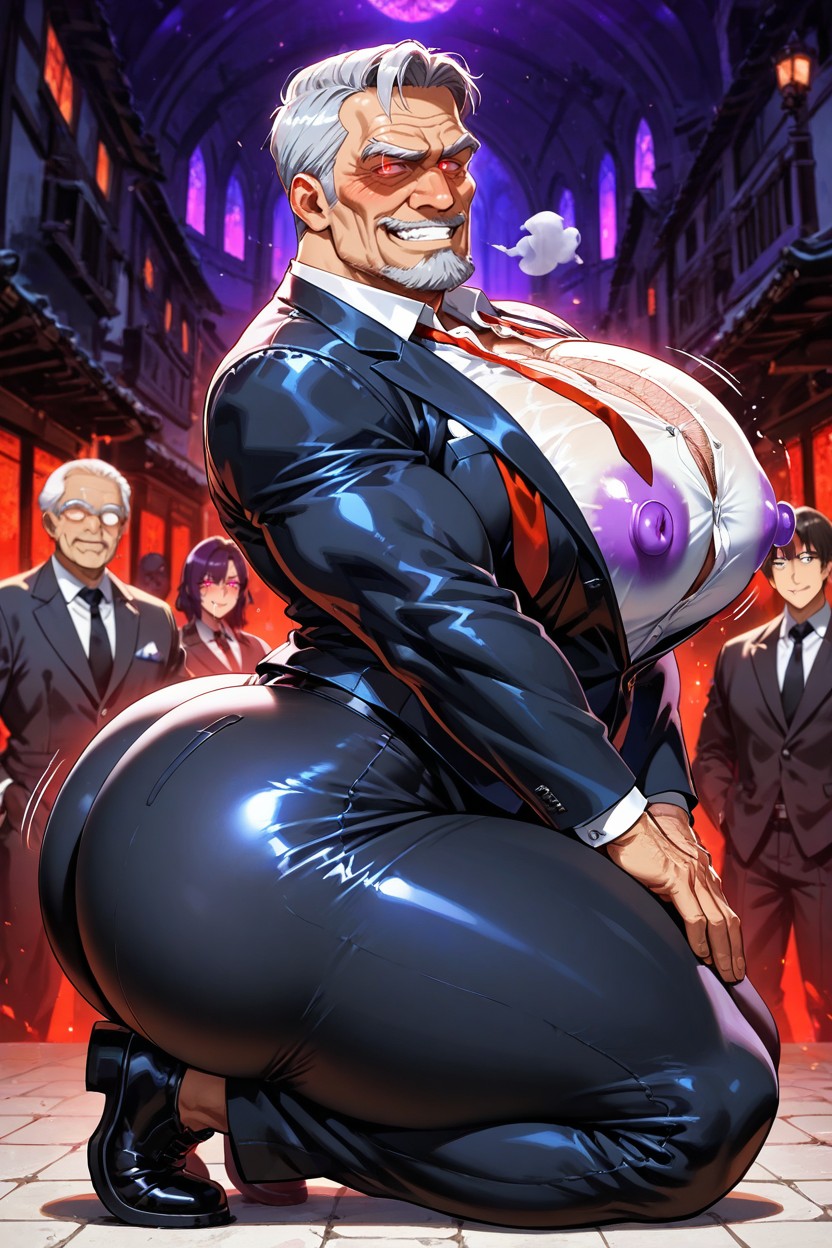 Big Pecs, 1 Person, Thick Hips AI Gay Porn