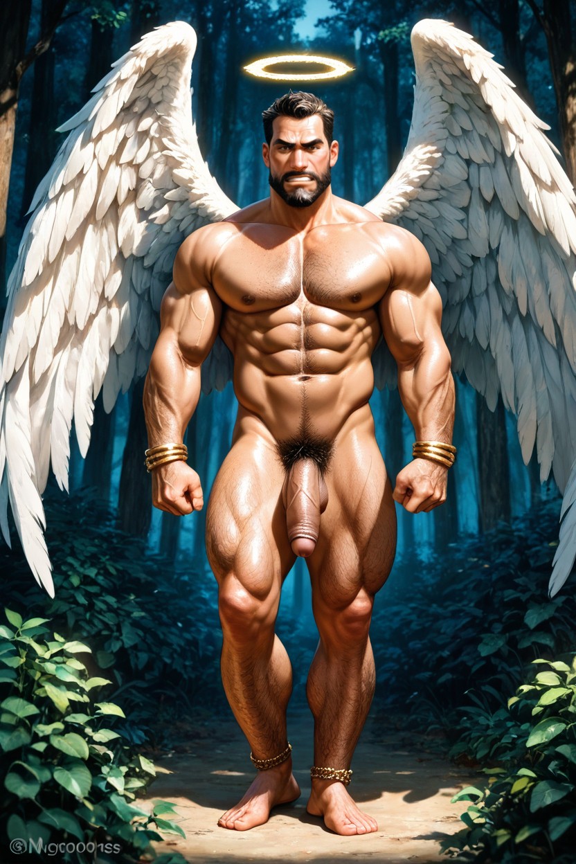 Warm Golden Eyes, 25+, Sturdy AI Gay Porn