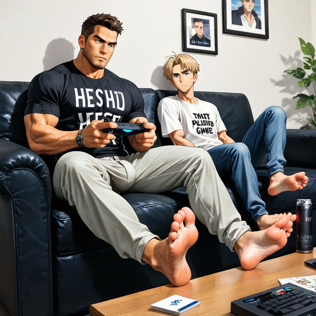 Fit, Very Big Plumpy Soles Of Feet, + AI Gay Porn