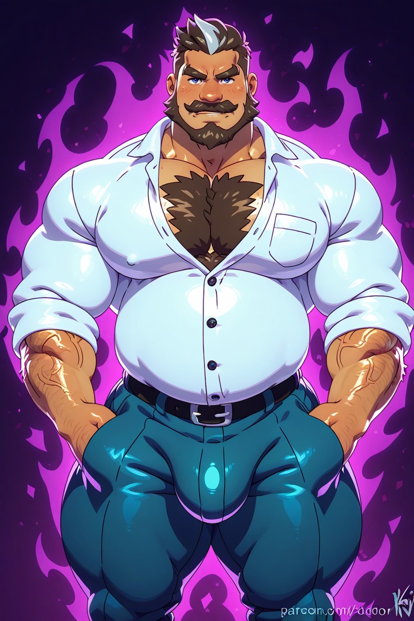 Dadbod, 25+, Office Pants AI Gay Porn
