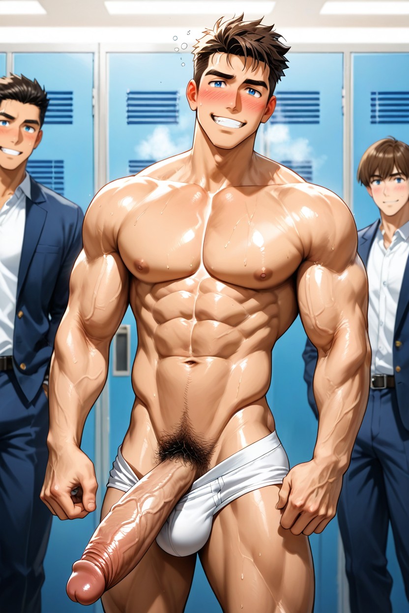 Gigantic, Abs, Pink Nipples AI Gay Porn