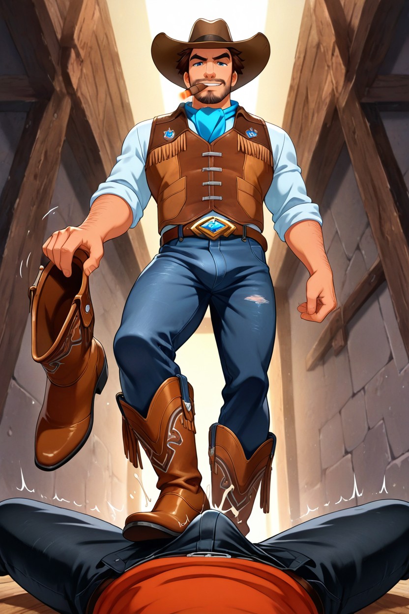Beard Stubble, Disney Art Style, Cock Ball Porno gay IA