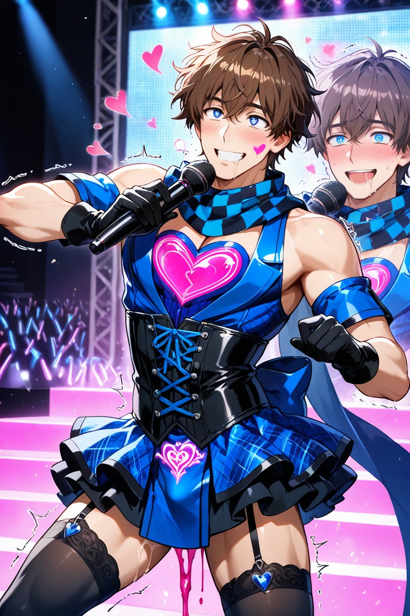 Brown Hair, Crotch Tattoo, Horny AI Gay Porn