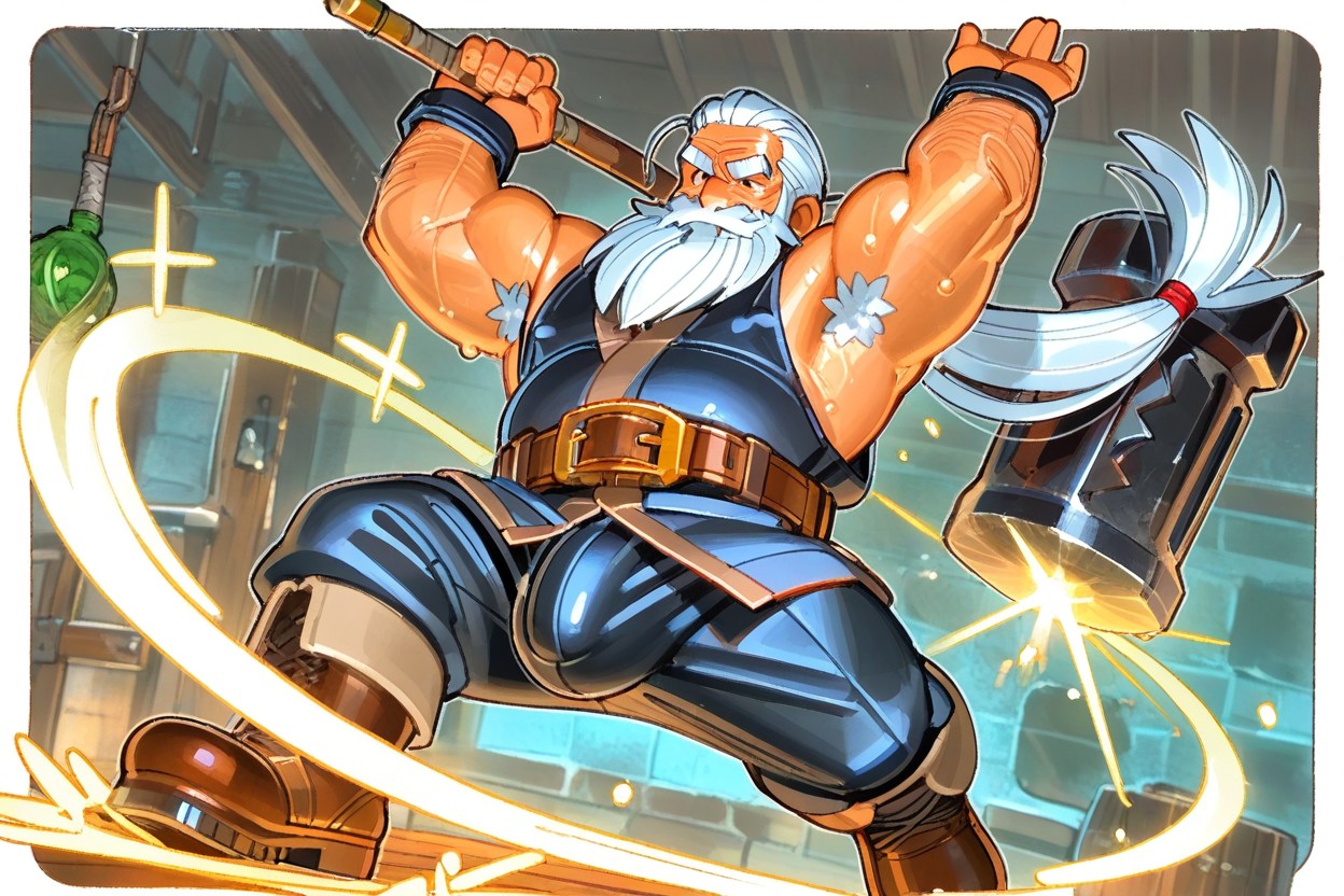 Thick Eyebrows, Leather Belt, Long Beard AI Gay Porn