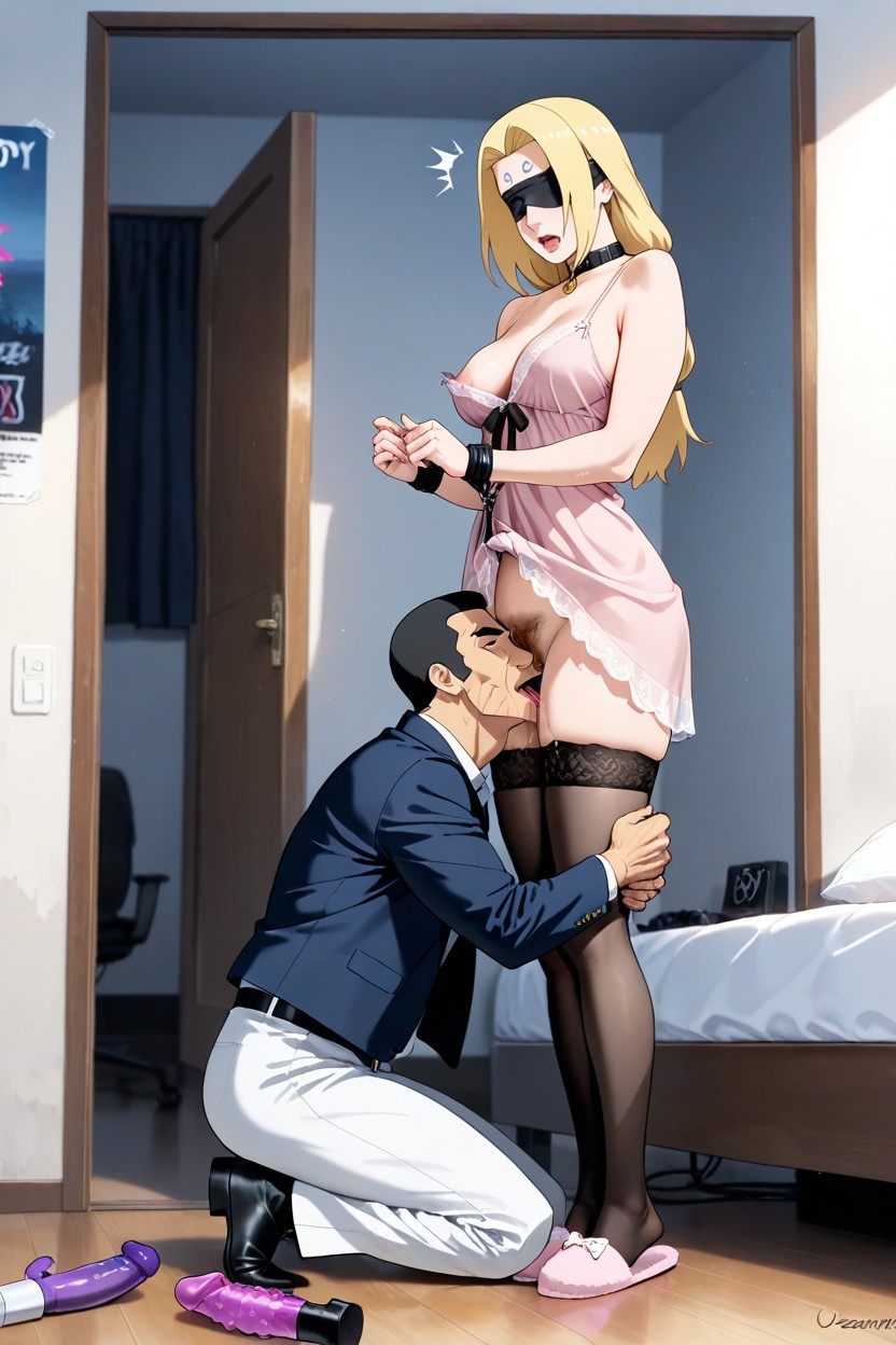 Uncensored, Gold Jewellery, Hands Tied AI Gay Porn