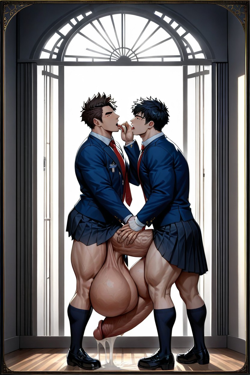 Uncut Cock Bigger Than Leg, Hq, Detailed Porno IA Gay