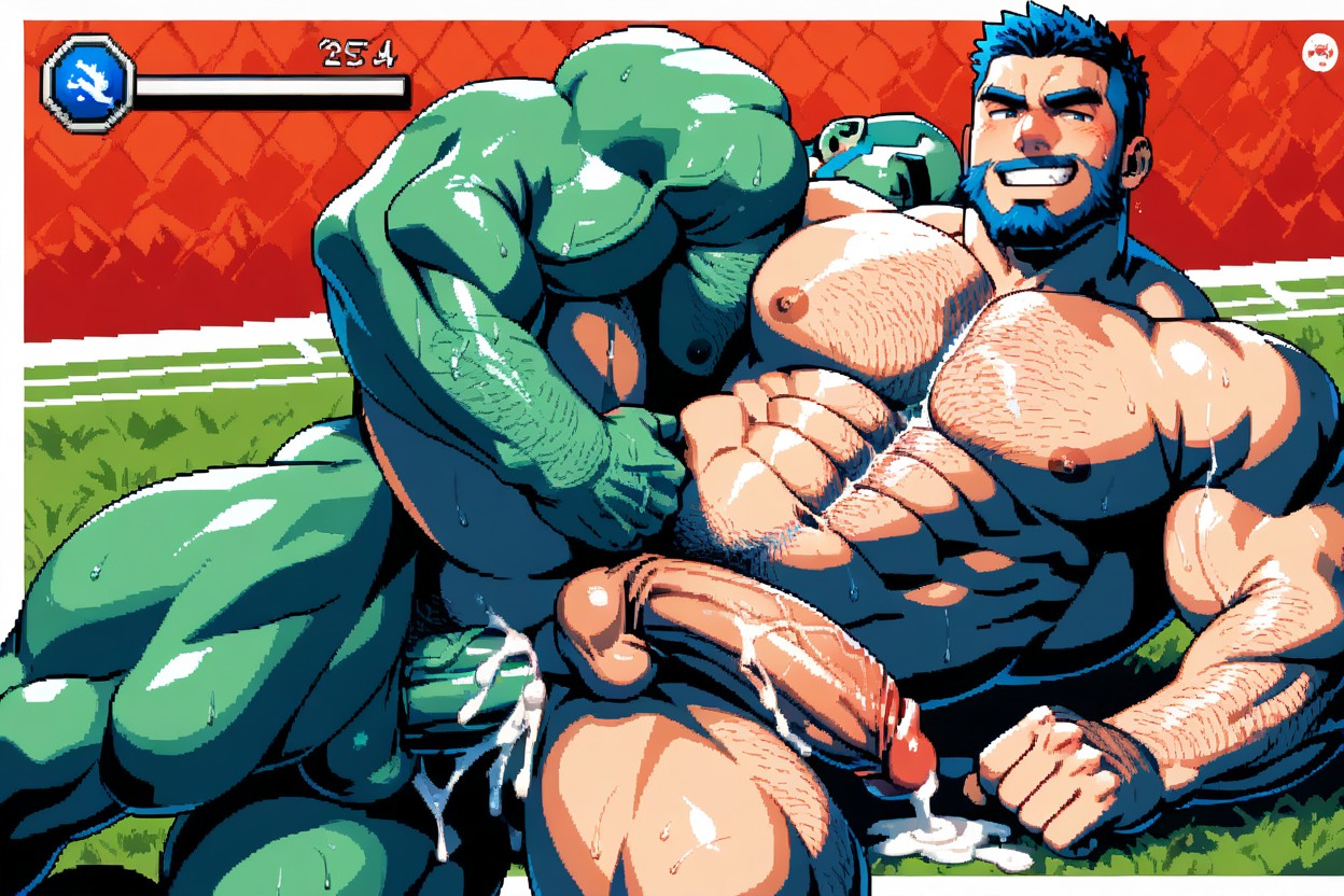 Deep Penetration, Clear Edges, Male Only AI Gay Porn