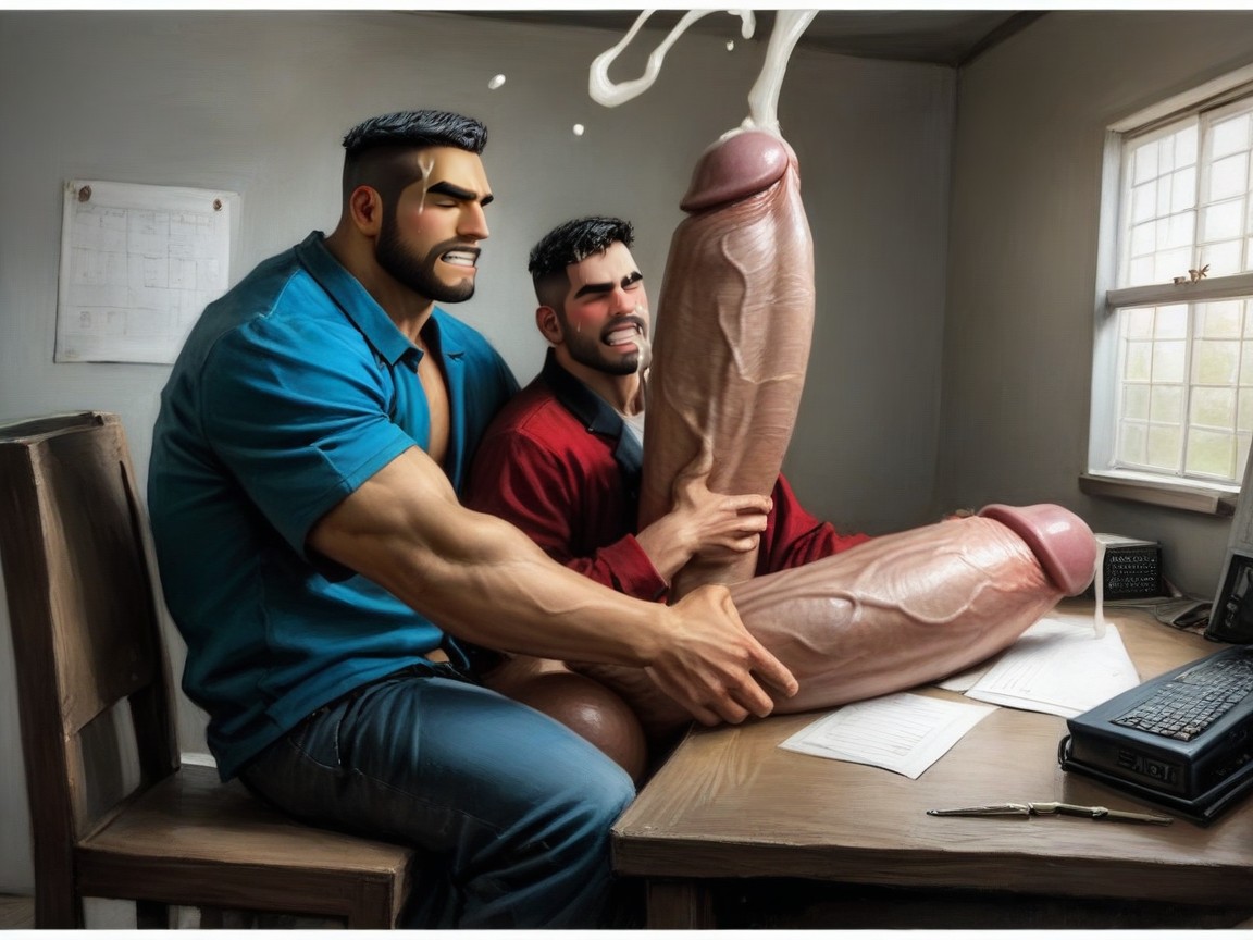 18+, Backlit, Cumshot AI Gay Porn