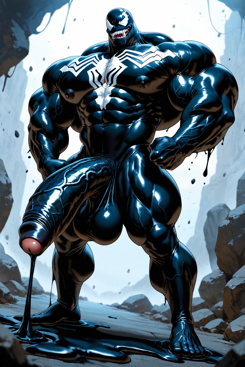 Black Goo Gaping The Human, Powerful Thick Thighs, Bubble Butt AI Gay Porn