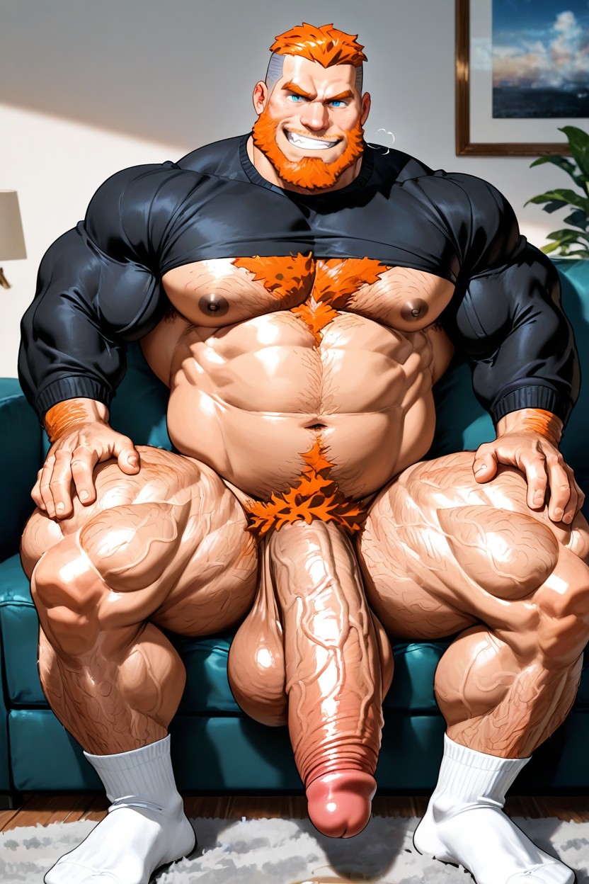 Pullover, Gigantic, Smug Expression AI Gay Porn