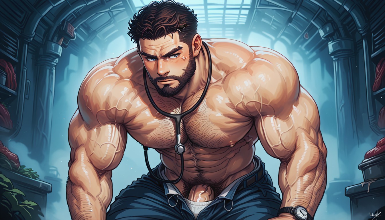 Vascular, Vascular Pecs, Beard Porno gay IA