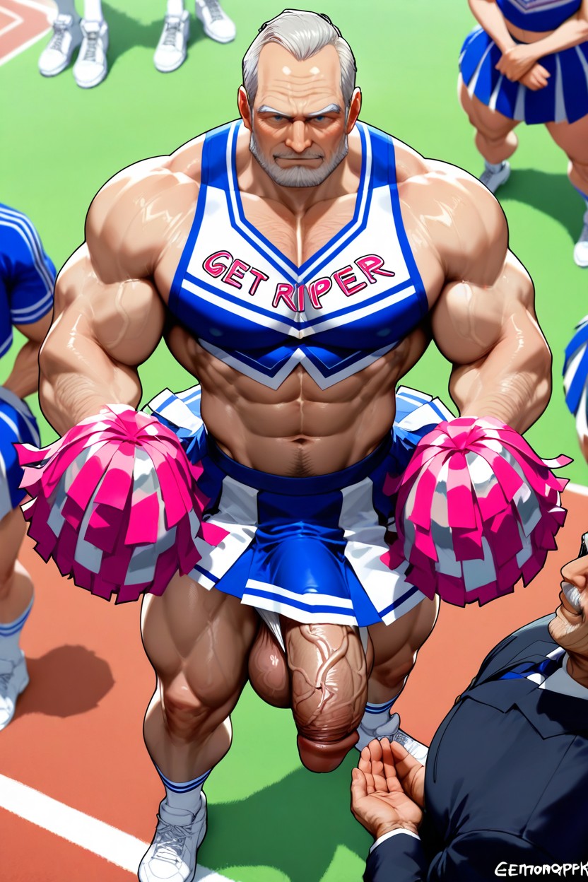 50+, Provocative Pose, No Other Person AI Gay Porn