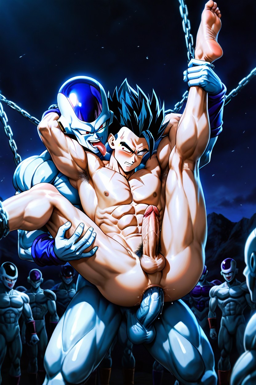 Nude, Correct Pupils Position, Bottom's Hands Restrained Porno IA Gay