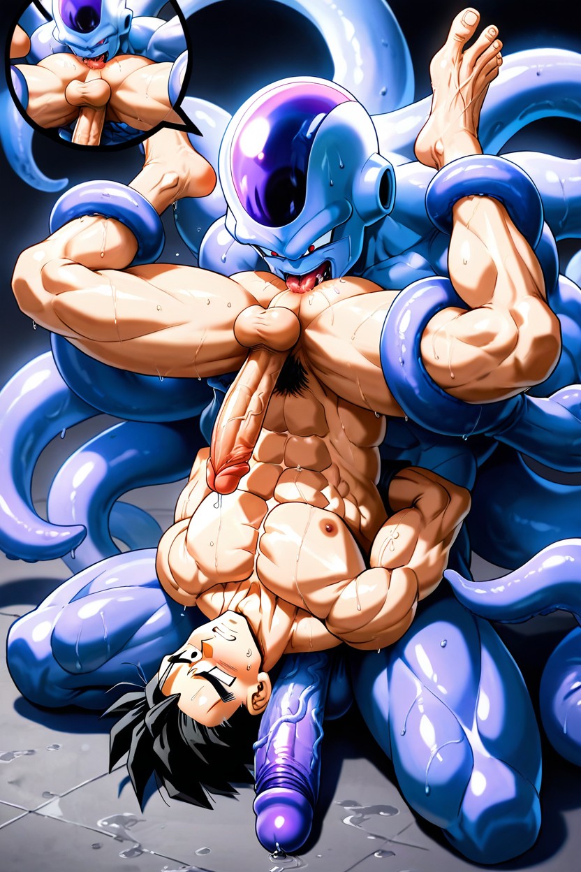 Kraken Groping Gohan From Behind, Wet, Wet Porno IA Gay