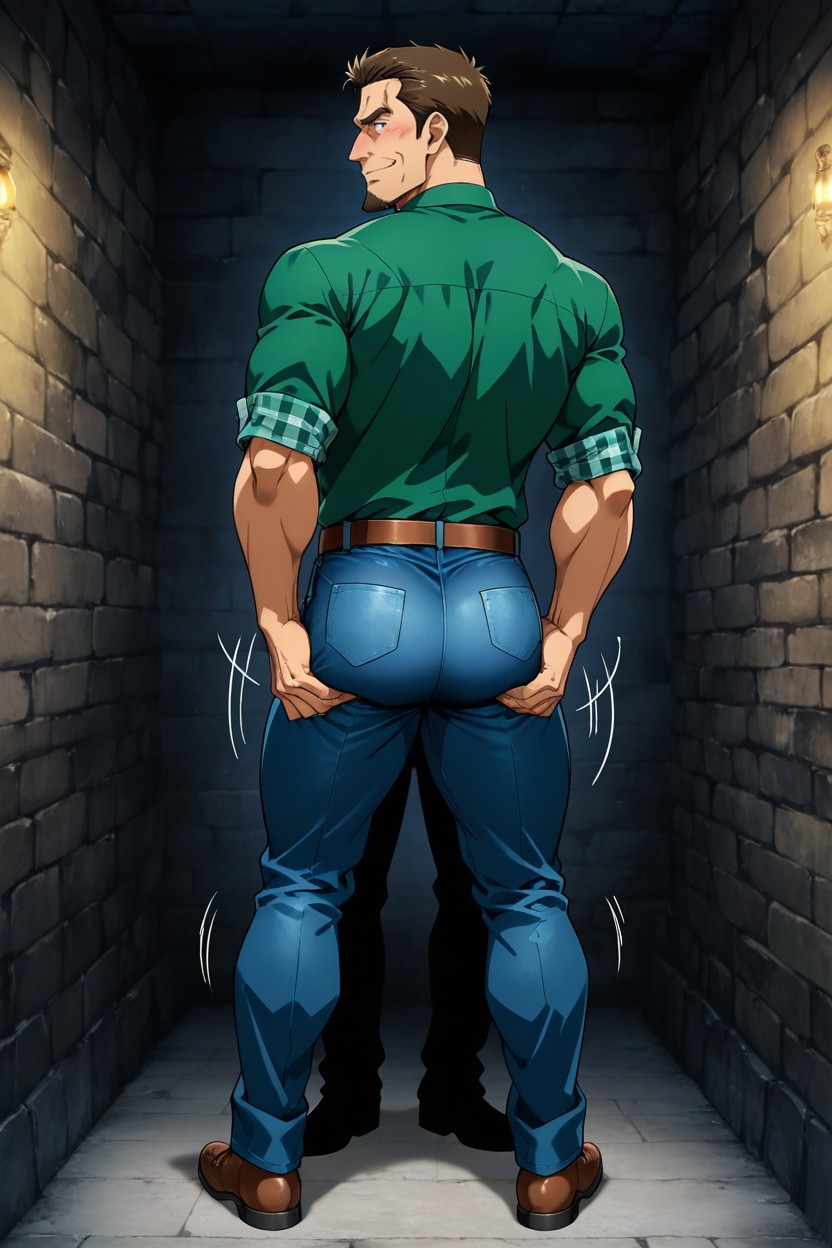 18+, Anime Art Style, Smirking Porno IA Gay