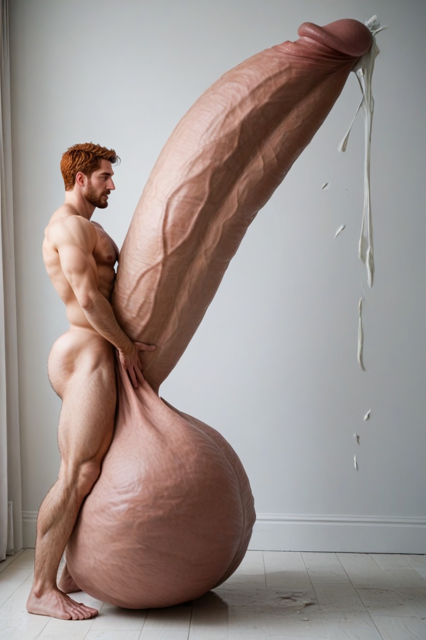 Cock Growth, Extreme Massive Hyper Penis, 1 Personne Porno IA Gay