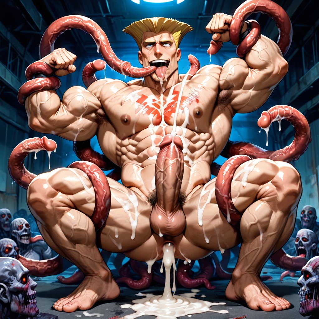 Sucking His Nipples, Tentacles Cumming All Over Body, Oversized Muscles Porno IA Gay