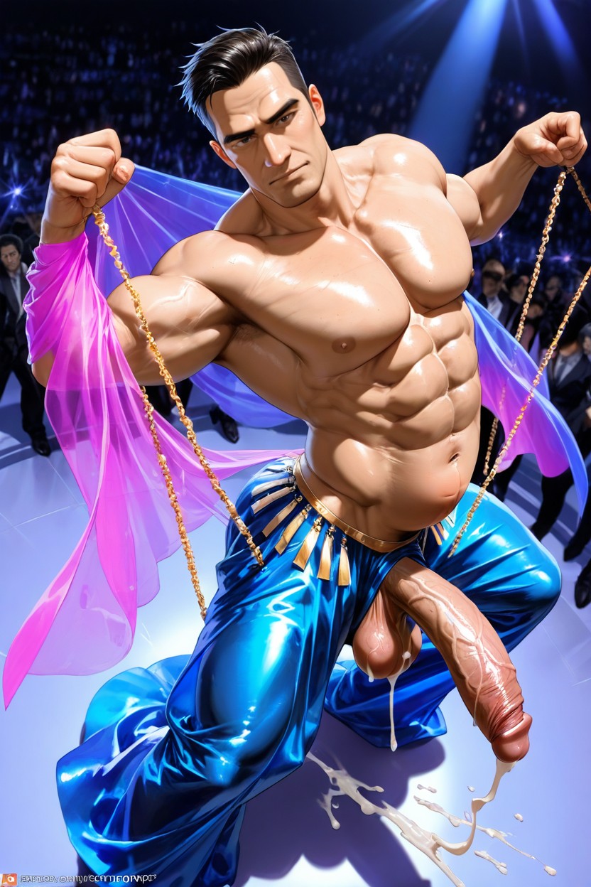 Penis And Balls Visible Under Belly Dance Costumes, Dripping Cum, K Porno IA Gay