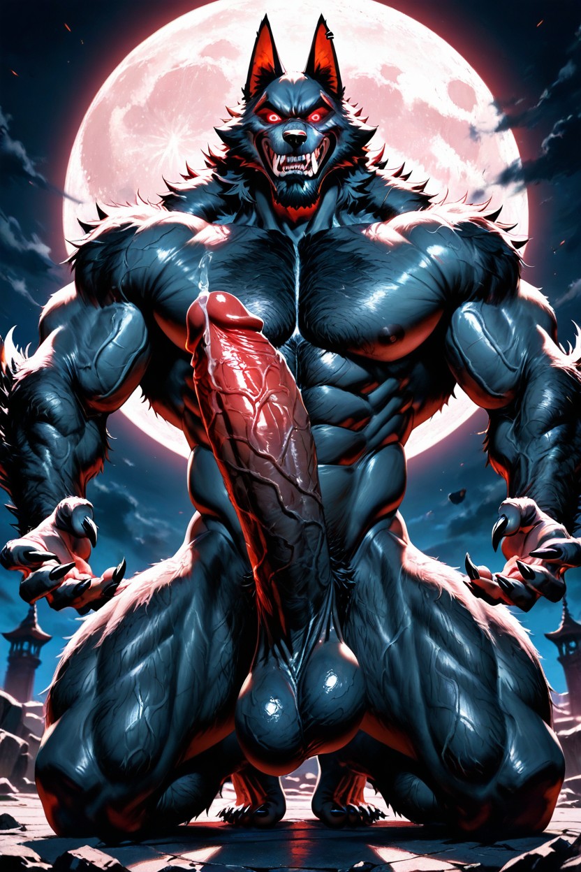 Maigre, Soft Shaded Anime Art Style, Clenching Teeth Porno IA Gay
