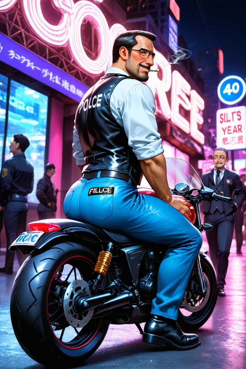 Clenching Buttocks, Males Only, Gay Porno IA Gay