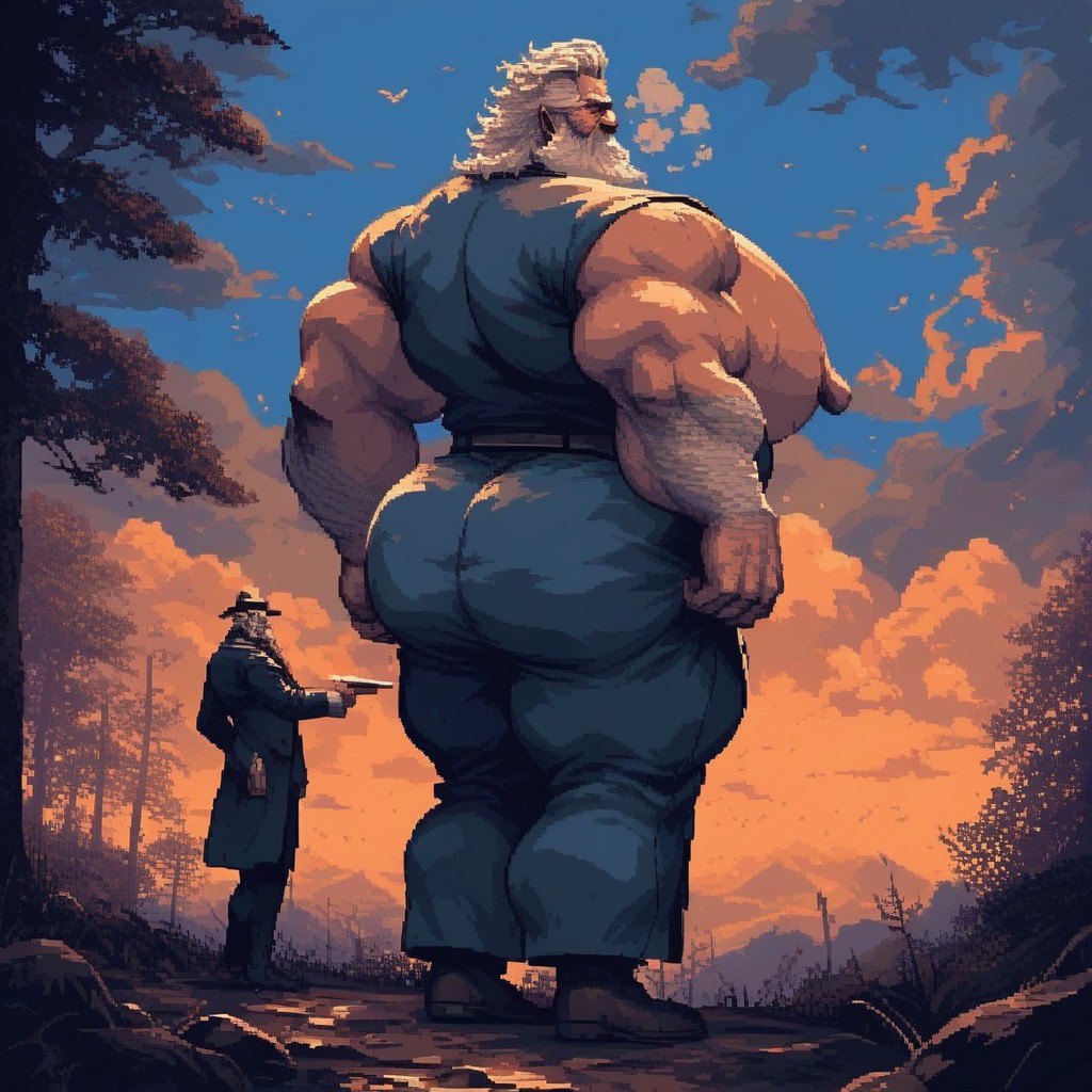 高温, Mature Man Beard Thick Thighs, Huge Thighs AI同性戀黃片