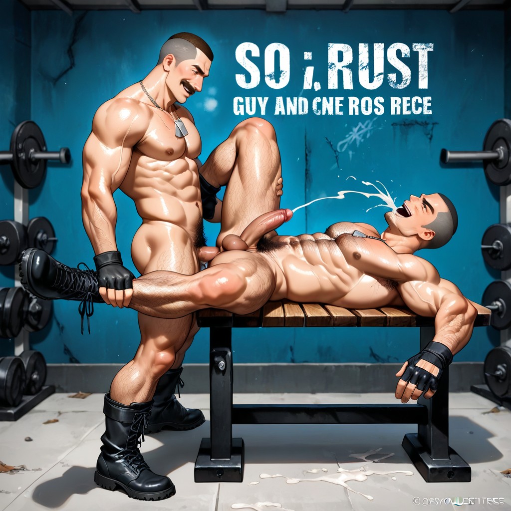 Hairy Ass, Hairy Legs, Side View Porno IA Gay