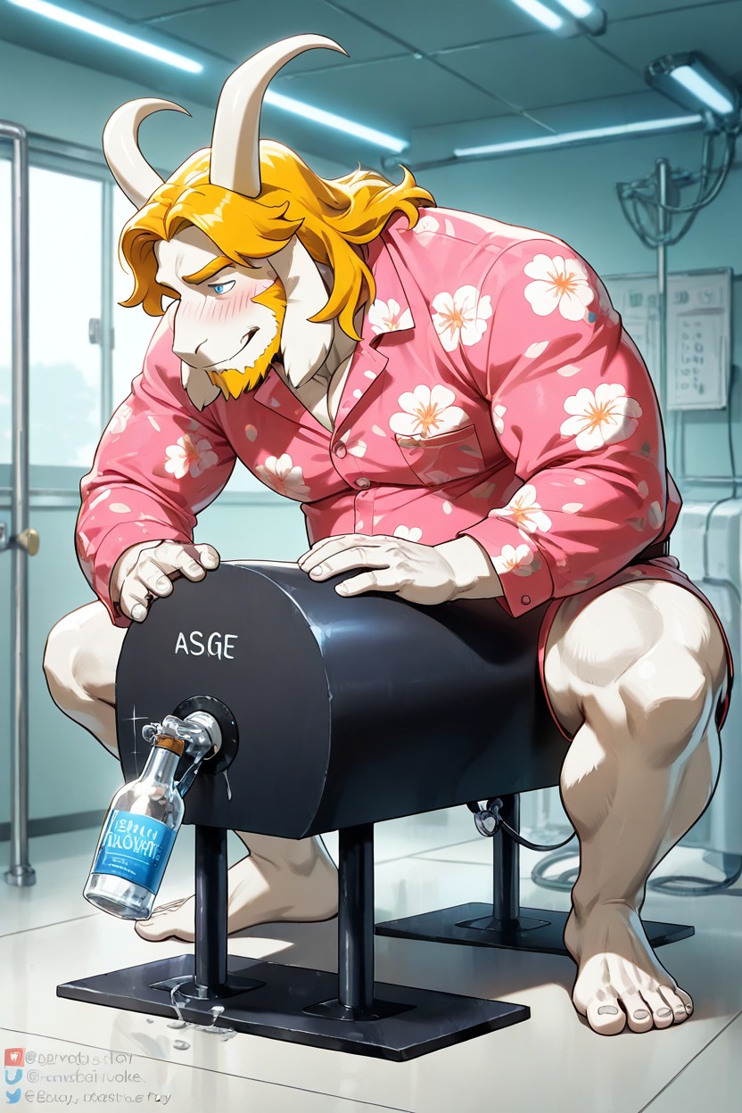 Blond Hair, Fat, In Hospital ゲイAIポルノ