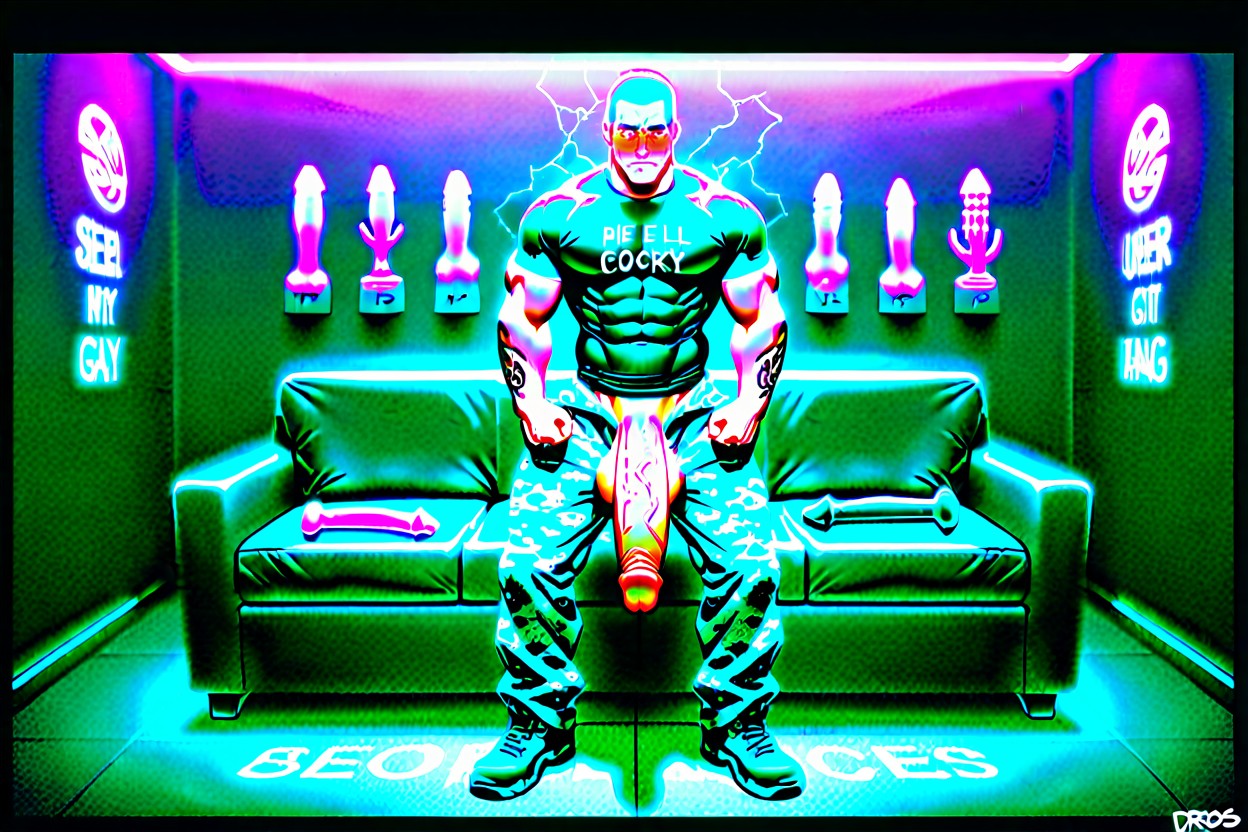 Close Up, Dross, Big Muscles AI Gay Porn