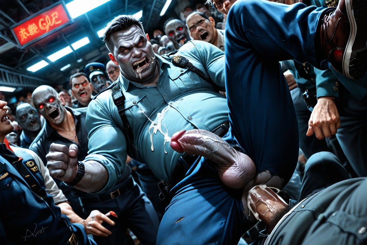 Fucked By Zombie, Hyper Realistic, Random Pose AI Gay Porn
